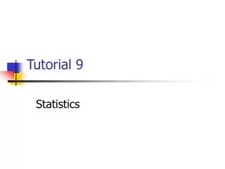 Tutorial 9