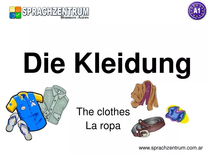 the clothes la ropa