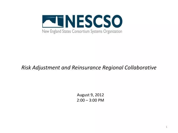 risk adjustment and reinsurance regional collaborative