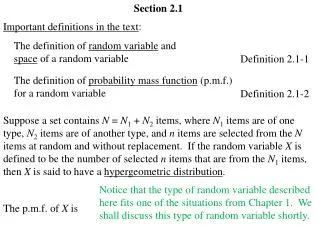 Section 2.1