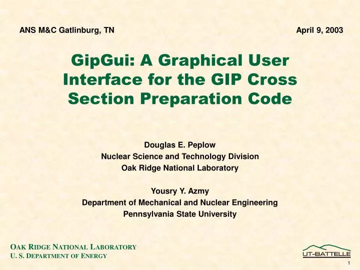 gipgui a graphical user interface for the gip cross section preparation code
