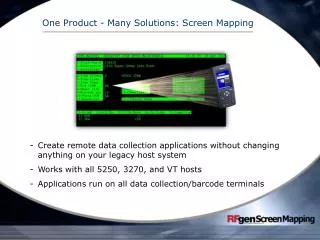 One Product - Many Solutions: Screen Mapping