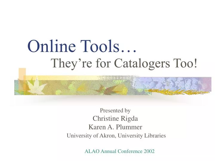 online tools