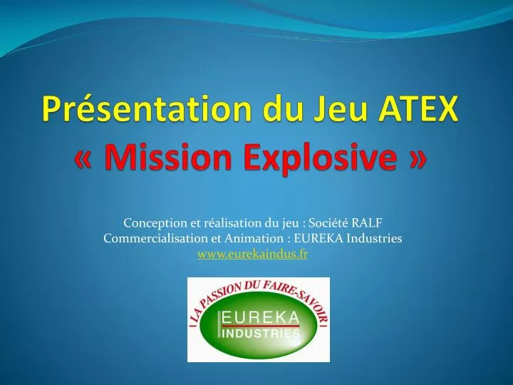 pr sentation du jeu atex mission explosive