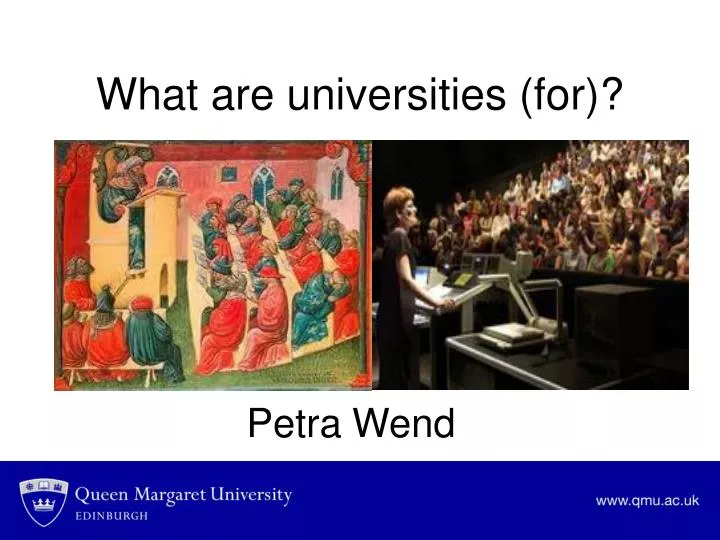 what are universities for