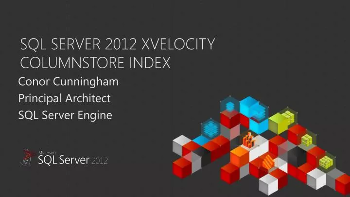 sql server 2012 xvelocity columnstore index