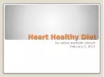 Heart Healthy Diet - slide 1