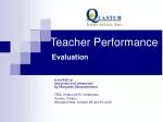 ESL Teaching Evaluation Workshop by Margaret Banaszkiewicz - slide 1