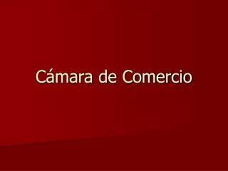 c mara de comercio