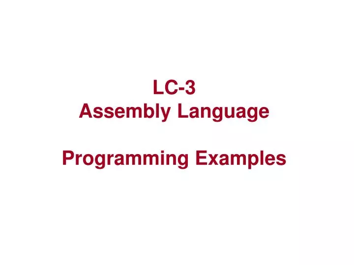 lc 3 assembly language programming examples