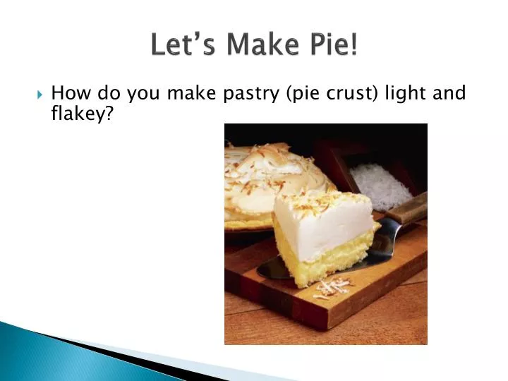 let s make pie