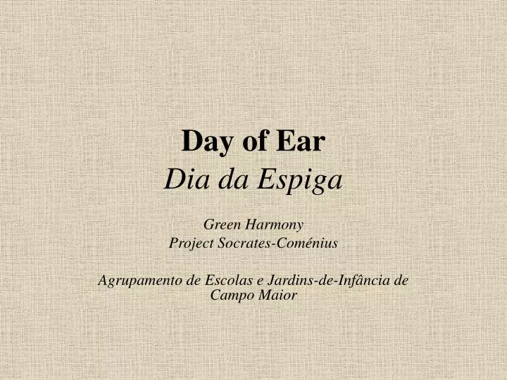 day of ear dia da espiga
