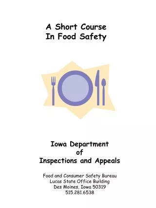 A Short Course In Food Safety