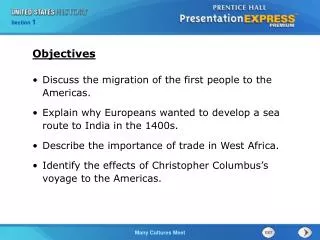Discuss the migration of the first people to the Americas. Explain why Europeans wanted to develop a sea route to India