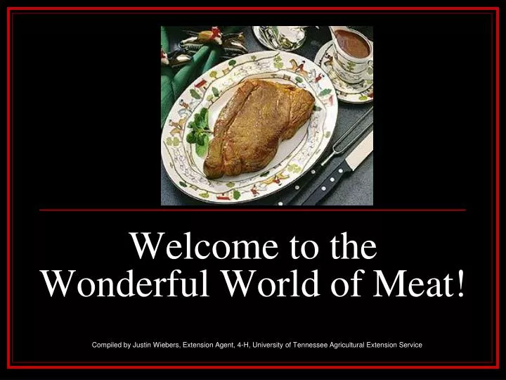 welcome to the wonderful world of meat