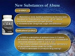 New Substances of Abuse