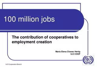100 million jobs