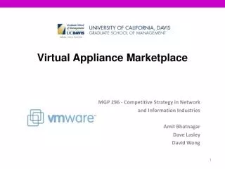 Virtual Appliance Marketplace