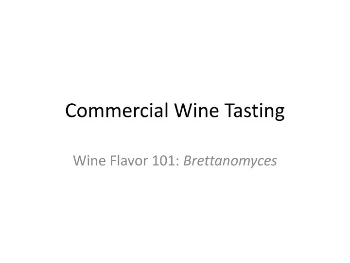 commercial wine tasting