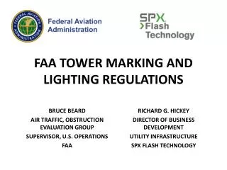 FAA TOWER MARKING AND LIGHTING REGULATIONS