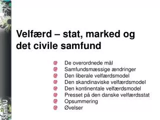 velf rd stat marked og det civile samfund