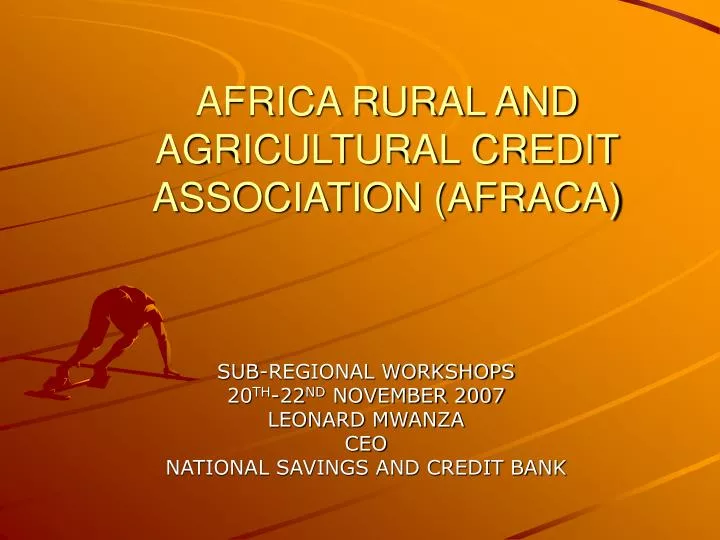 africa rural and agricultural credit association afraca