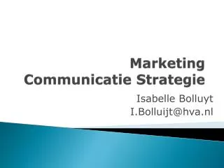 PPT - STRATEGIE MARKETING PowerPoint Presentation, Free Download - ID ...