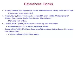 References: Books