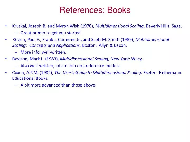 references books