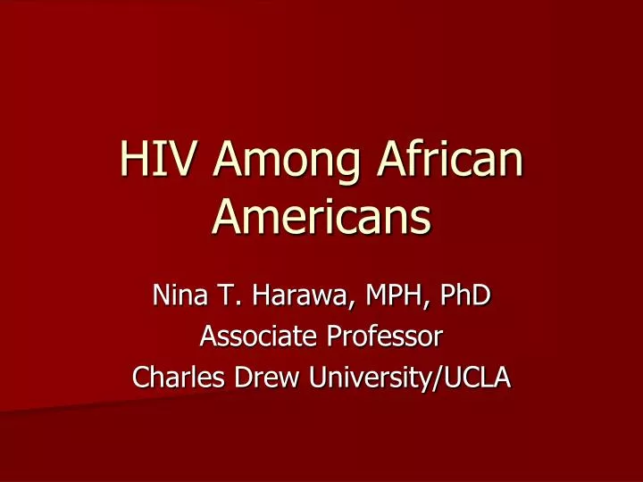 hiv among african americans