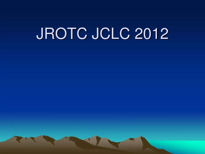 jrotc jclc 2012