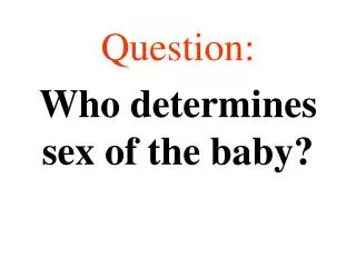 Question: