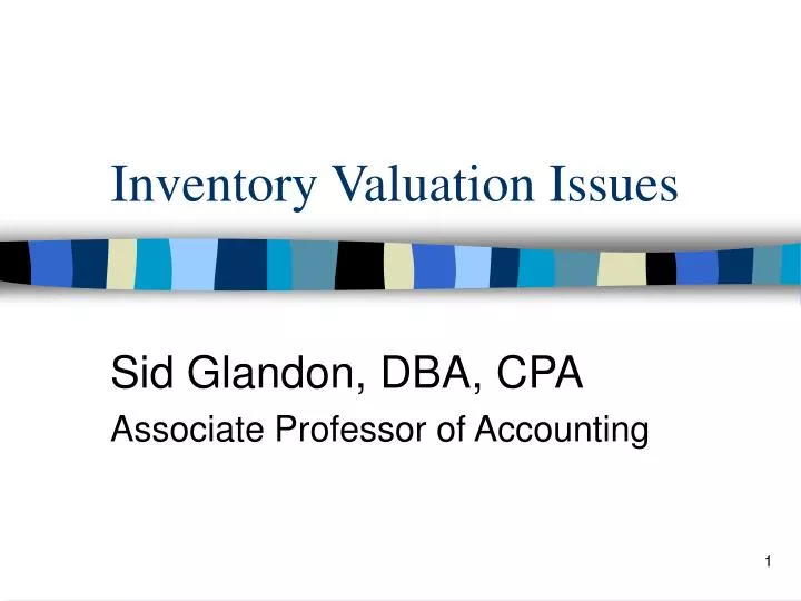 inventory valuation issues