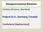 Intergovernmental Relations - slide 1