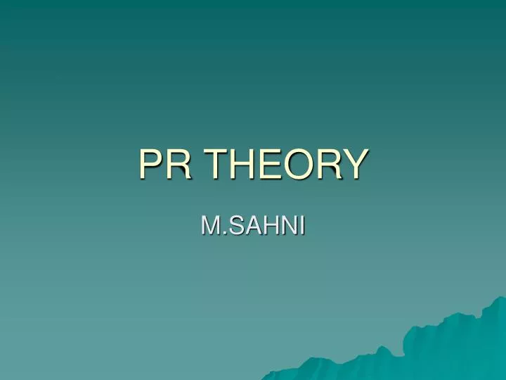 pr theory
