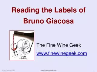 Reading the Labels of Bruno Giacosa