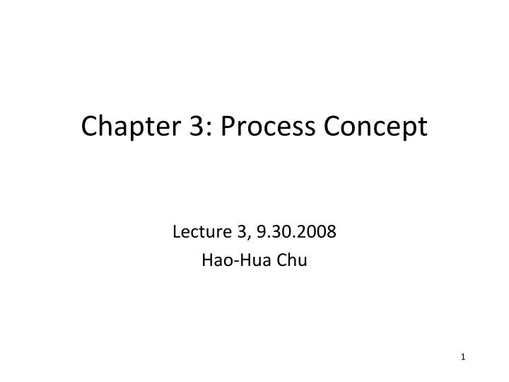 chapter 3 process concept