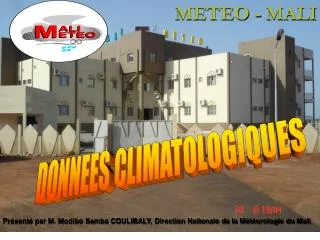 DONNEES CLIMATOLOGIQUES