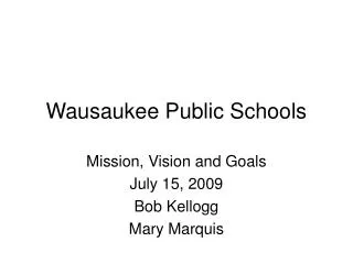 Wausaukee Public Schools