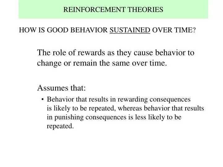 reinforcement theories