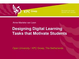 Designing Digital Learning Tasks that Motivate Students