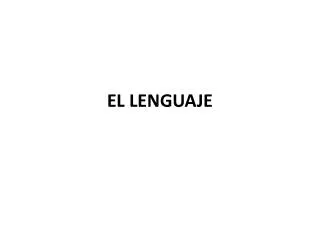 el lenguaje