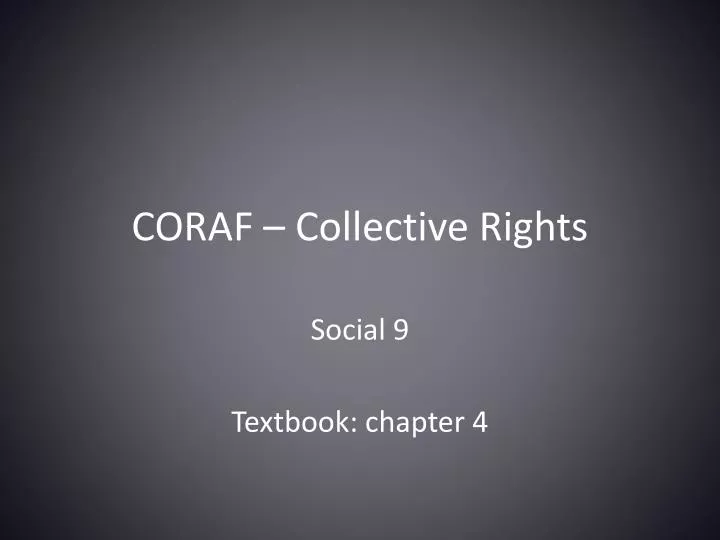 coraf collective rights