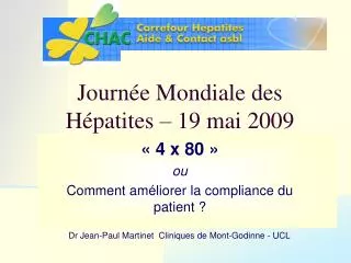 Journée Mondiale des Hépatites – 19 mai 2009