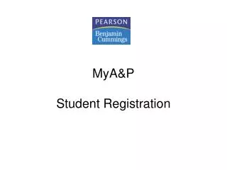 MyA&amp;P Student Registration