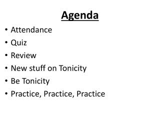 Agenda