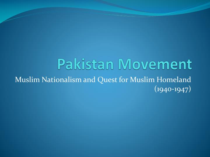 pakistan movement