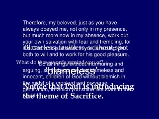 ‘blameless’