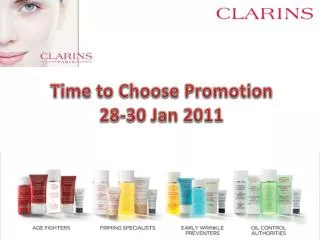 Time to Choose Promotion 28-30 Jan 2011