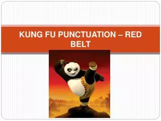 KUNG FU PUNCTUATION – RED BELT